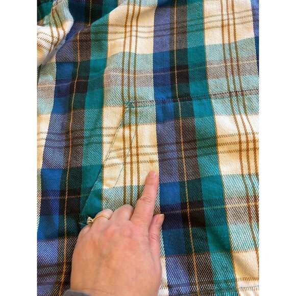 Vintage No Fear Men’s Plaid Flannel Pullover size XL - Picture 4 of 6